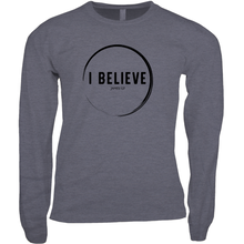 Load image into Gallery viewer, I BELIEVE Mens Long Sleeve Shirt