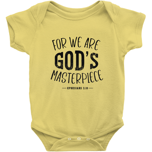 FOR WE ARE GOD'S MASTERPIECE Onesies