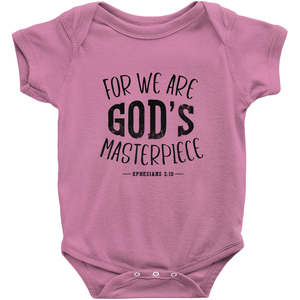 FOR WE ARE GOD'S MASTERPIECE Onesies