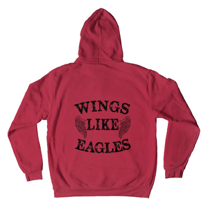 WINGS LIKE EAGLES Ladies Pullover Hooded Sweatshirt