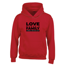 Load image into Gallery viewer, LOVE MAKES A FAMILY Hoodies (Youth Sizes)