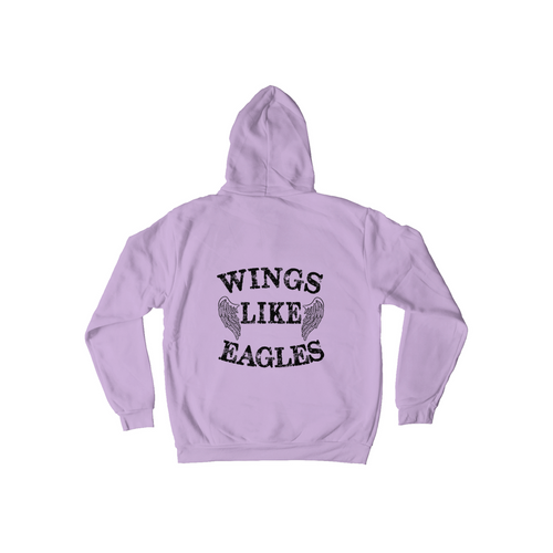 WINGS LIKE EAGLES Ladies Pullover Hooded Sweatshirt